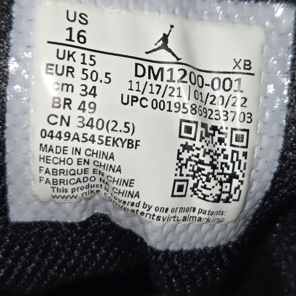 Nike Air Jordan Black and White High Tops - Picture 6 of 7